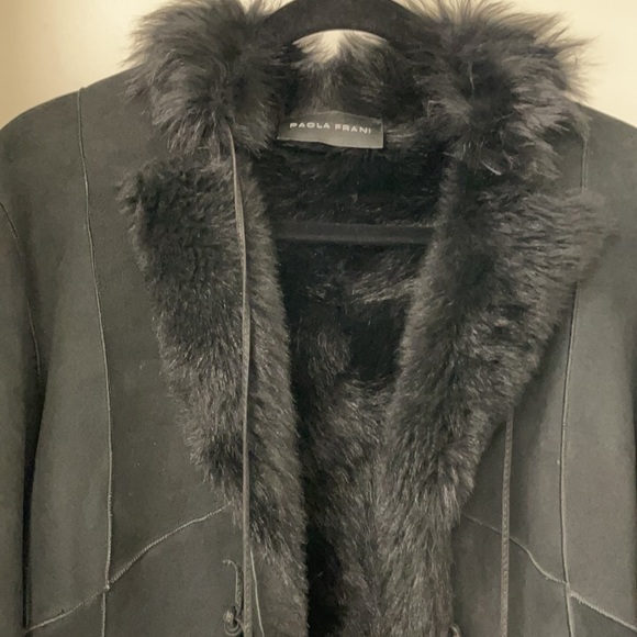 Paoli Frani shearling black jacket - Picture 2 of 3